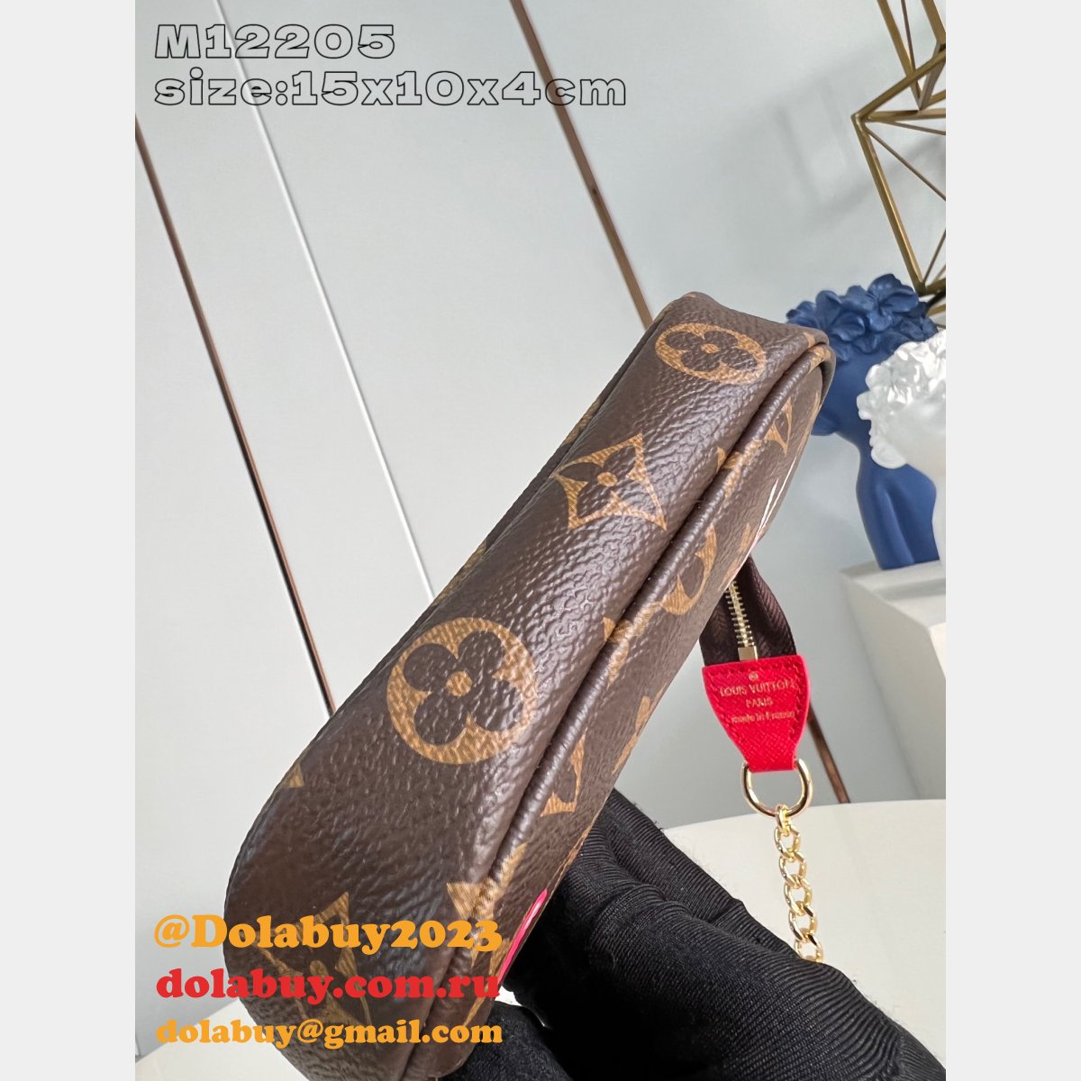 Louis Vuitton Wholesale Pochette Accessoires Monogram M12205 Luxury Bag