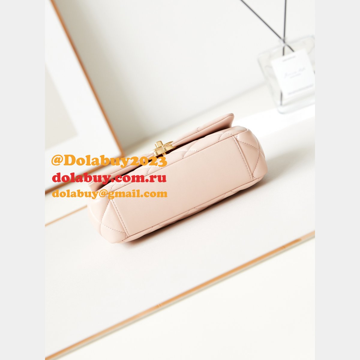 UK Copy 1:1 Mirror Matelasse Chain Handle Flap AS4595 Bag