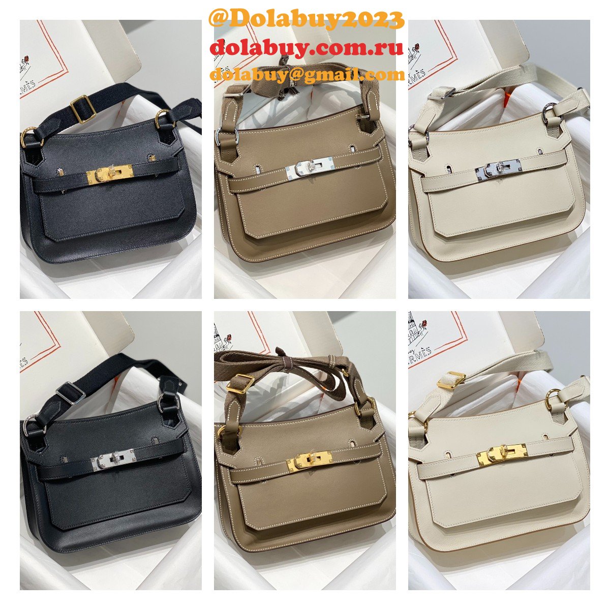 7 Star herems JYPSIERE MINI CALF leather handbag