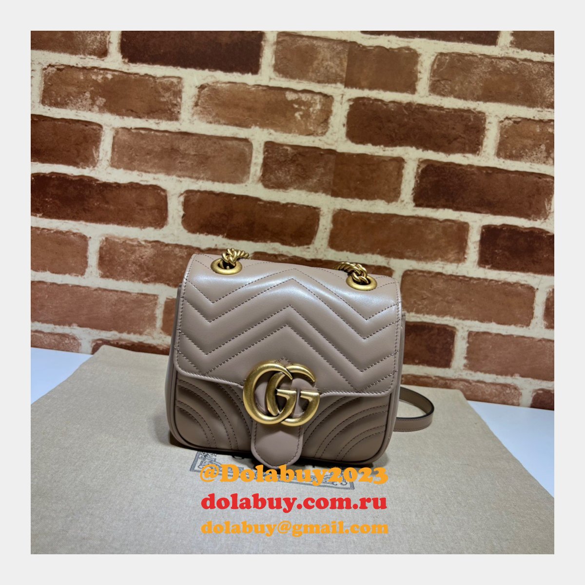 G*u*i replicas gg marmont 739682 shoulder wholesale bag