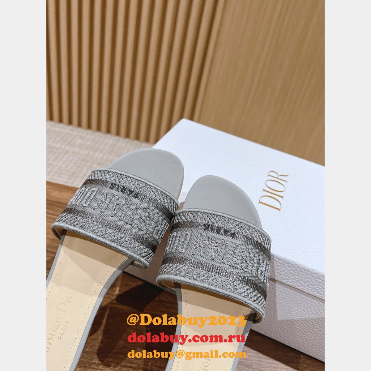 Top Quality Cheap Knockoff DIOR DWAY SLIDE