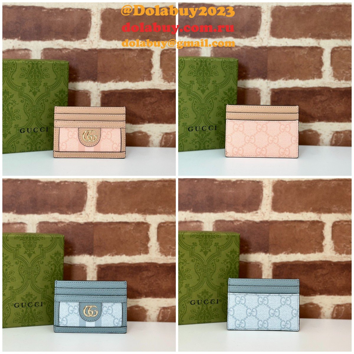 GG Supreme Ophidia Duplicate Card Case 523159 Inspired Gucci Bag