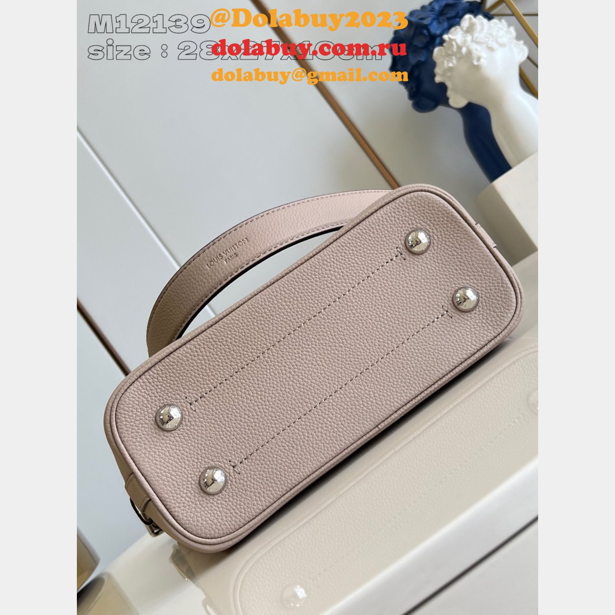 Outlet 1:1 Mirror Louis Vuitton Replcias Flore Mahina M12140 Bag