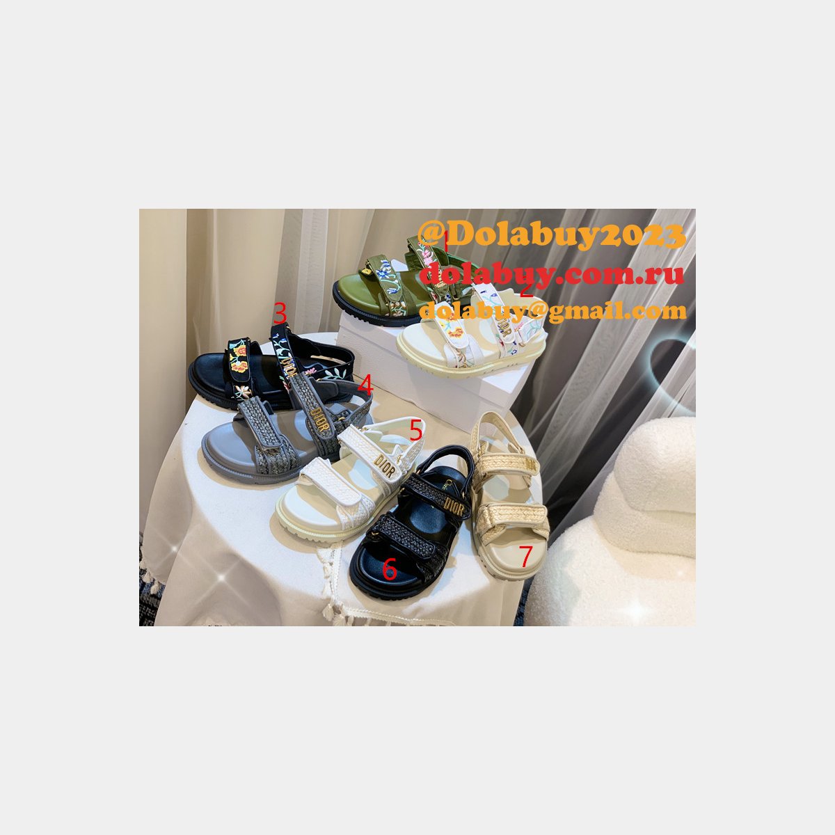 Replica 1:1 Mirror DIOR SANDALS ONLINE Cheap