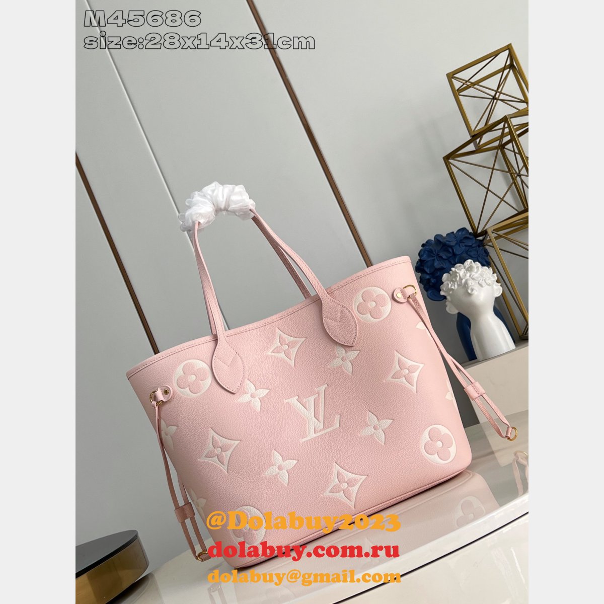 Louis Vuitton Neverfull MM Mid Size High Quality Tote M45686 Bag