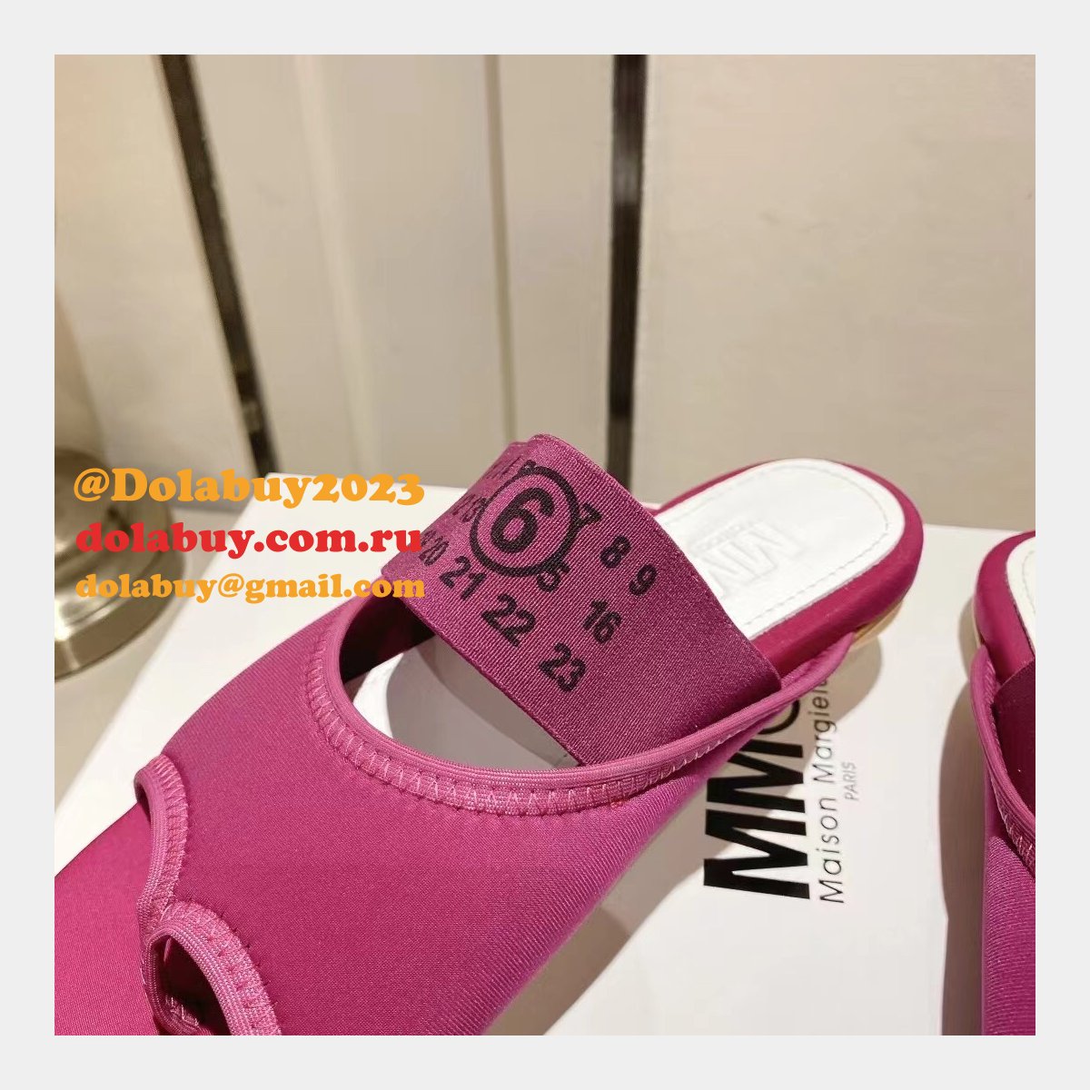 replica ma*s*n Ma*i*la knockoff mm6 flip flops shoes