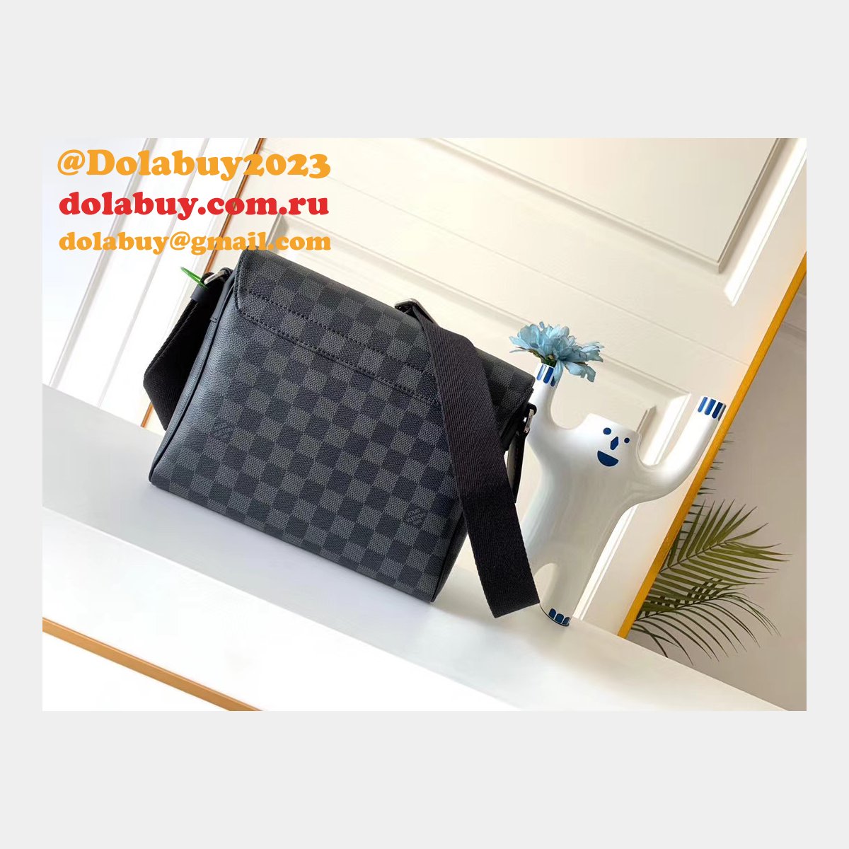 Replica LVS District PM Damier Graphite Men Bag N41028