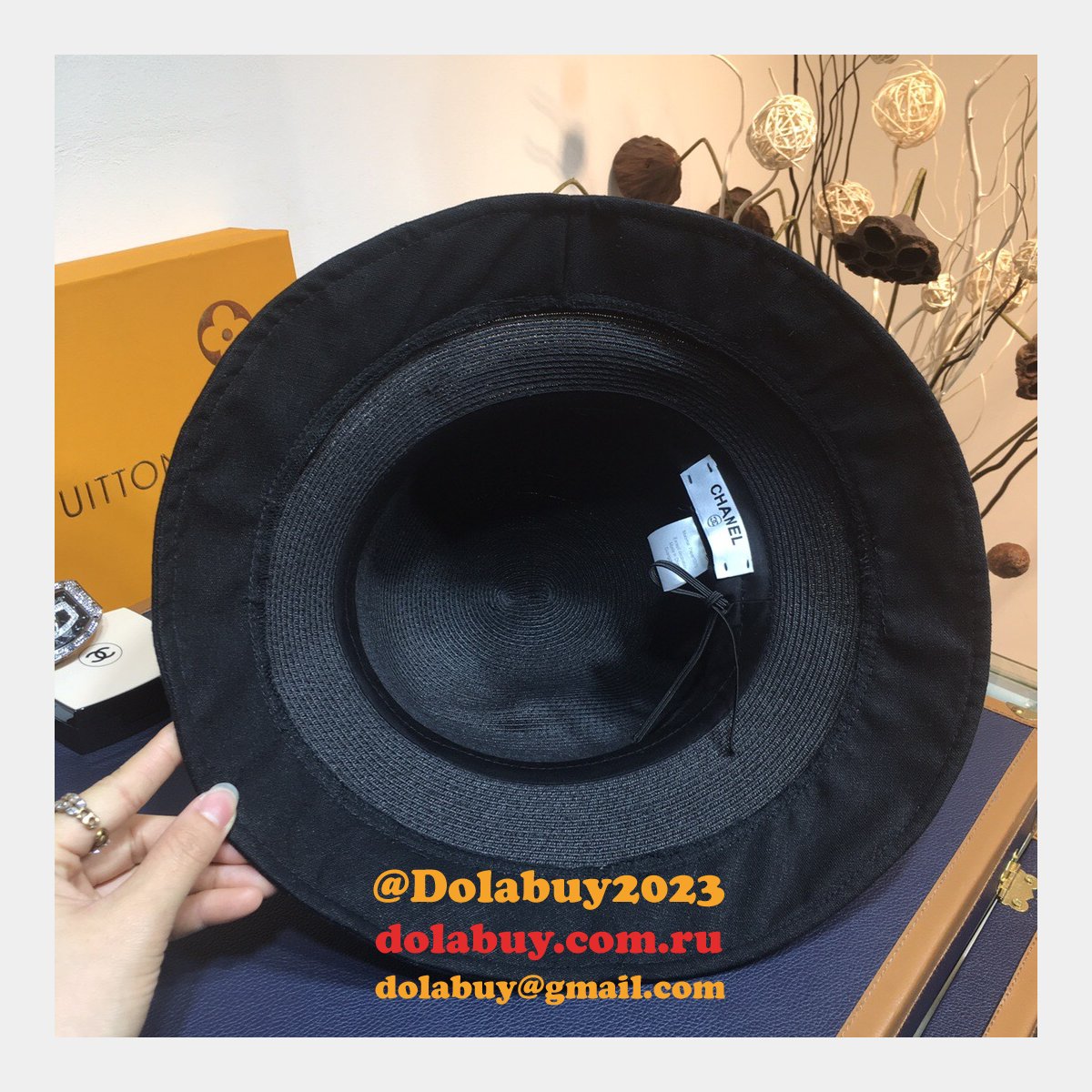 Wholesale CC design Fine straw woven hat bow