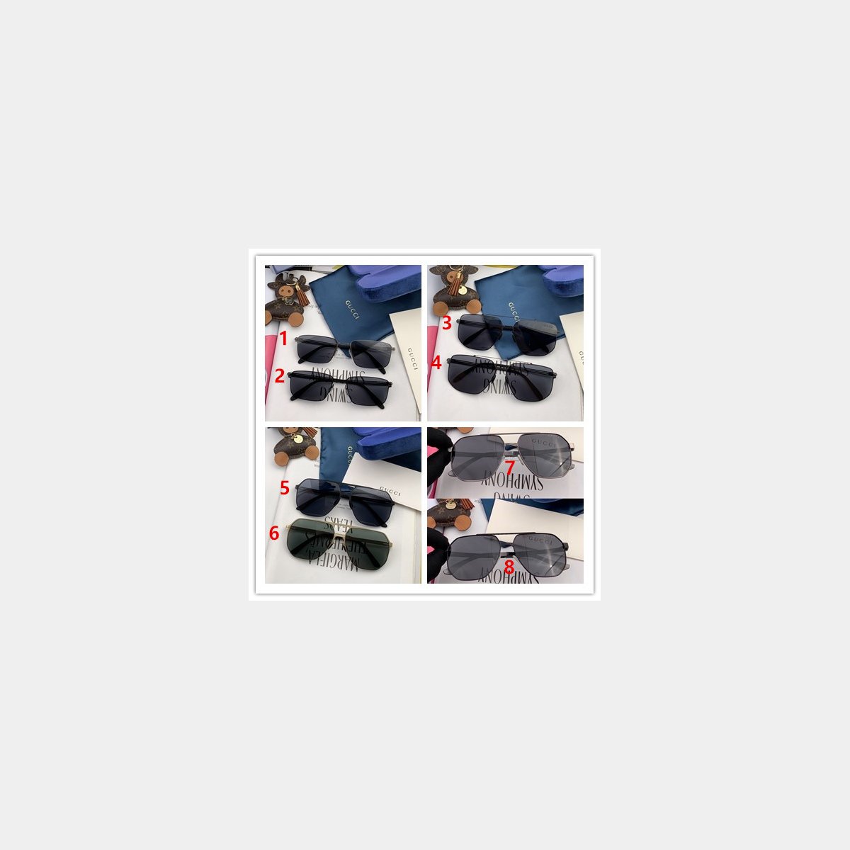 Gucci High Quality Inspired G0502/7708/1731/1201 Replica Sunglasses