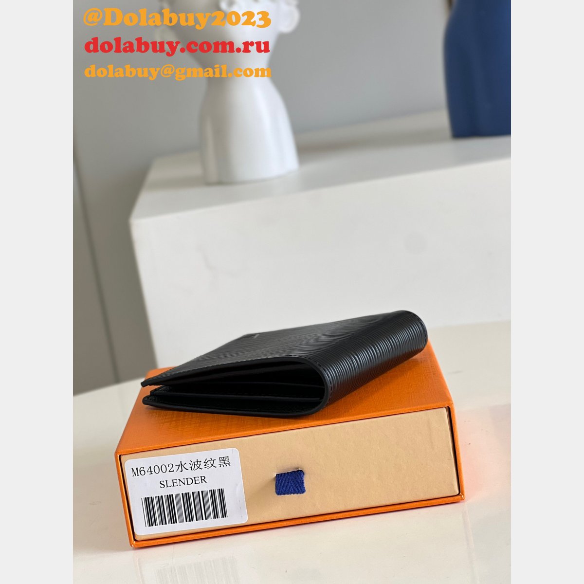 Louis Vuitton Men Replica M64002 Slender Wallet Monogram Eclipse Canvas