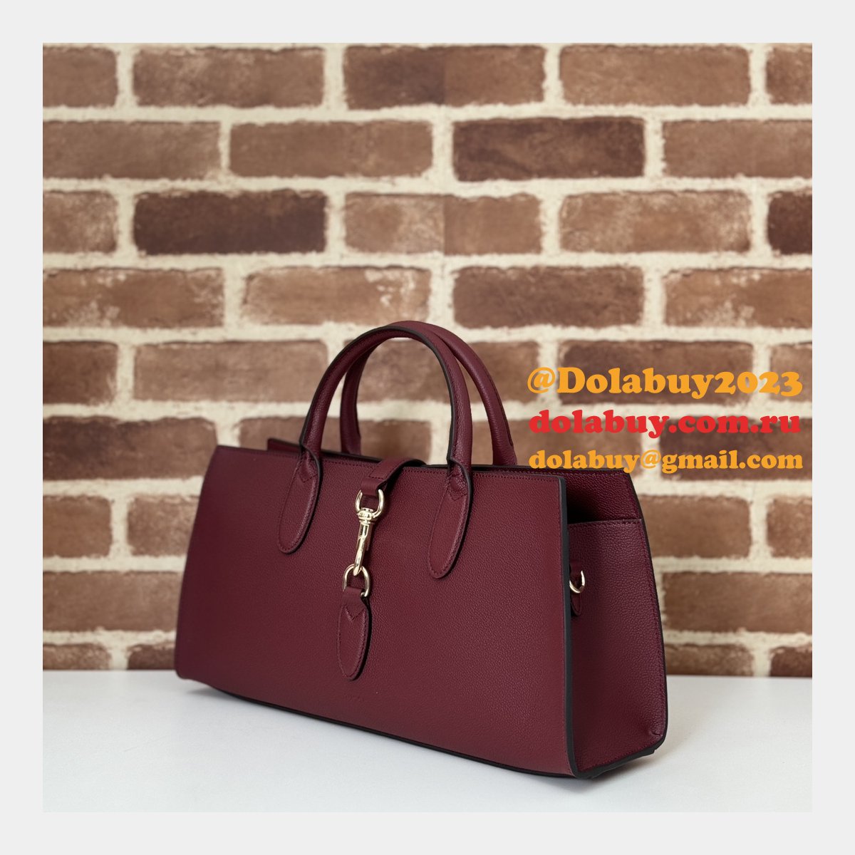 shoulder G*u*i replicas 795282 medium tote hook closure bag