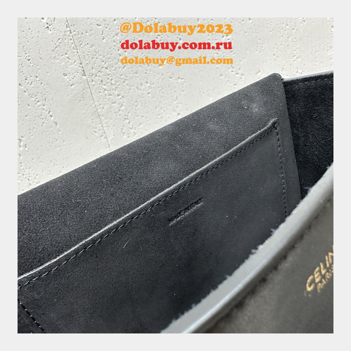 Perfect Celine Replicas 198263 Folco Cuir Triomphe Smooth Calfskin