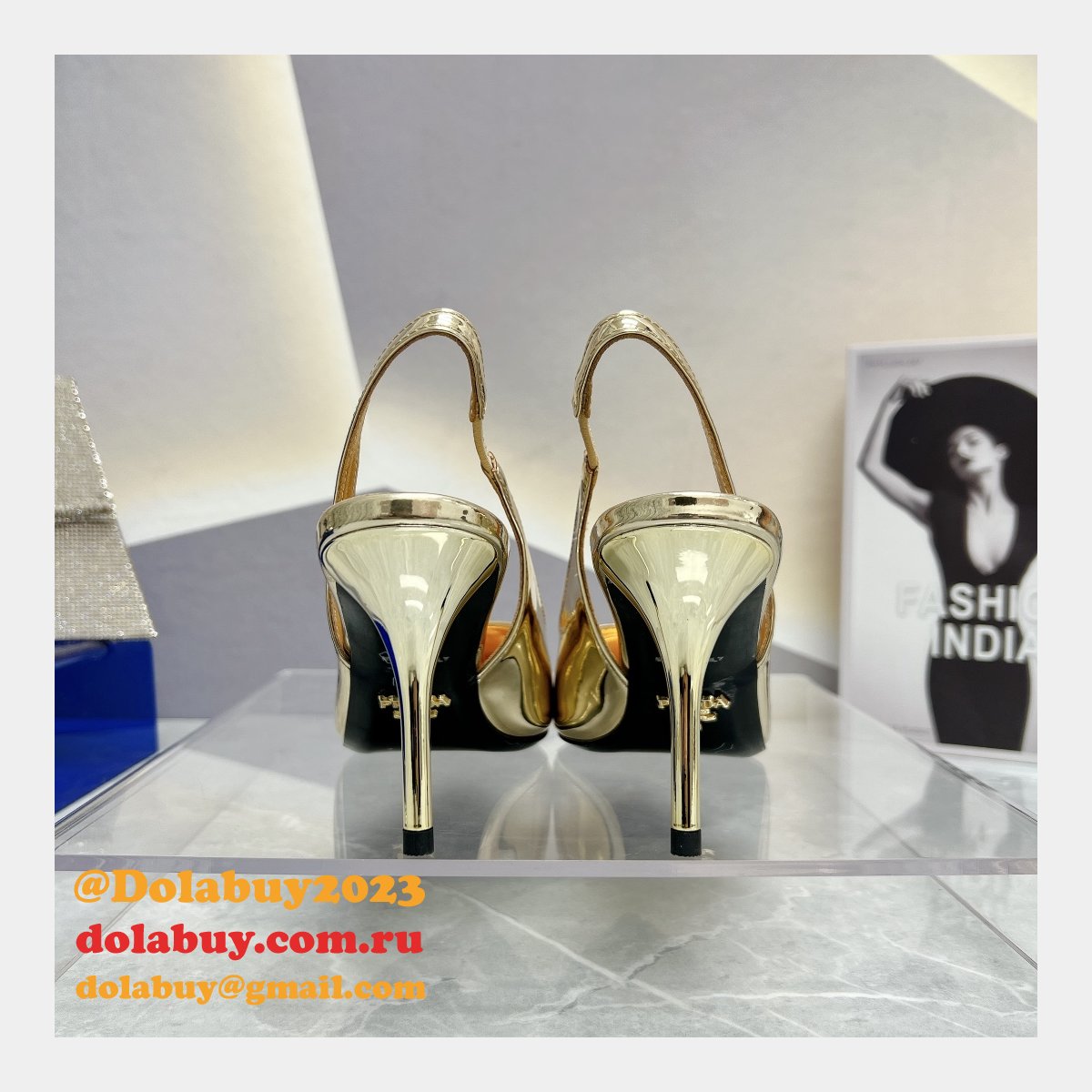 7 Star DESIGNER PRADA REPLICAS FASHION 2023 HIGH HEEL SHOES