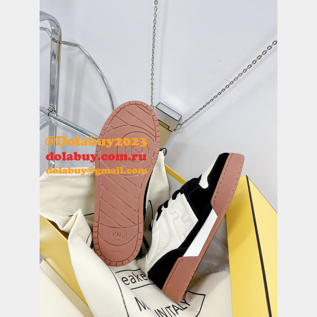 best quality replica F**di match tup f logo shoes and sneaker