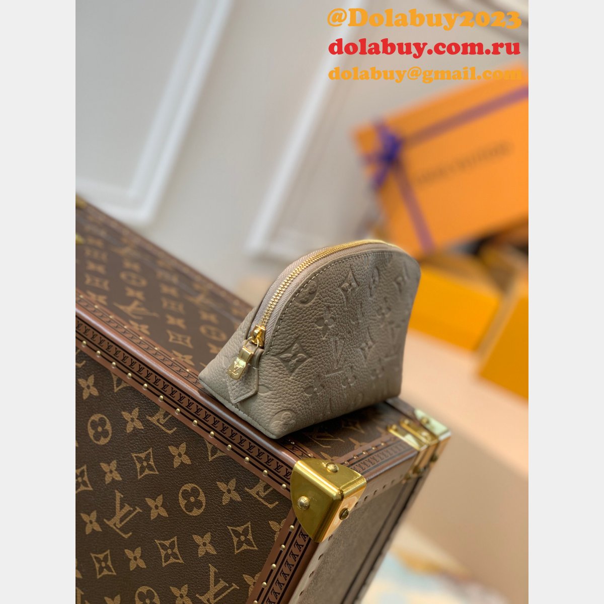 Louis Vuitton Fake M47515 Designer Makeup Bag Cosmetic Pouch