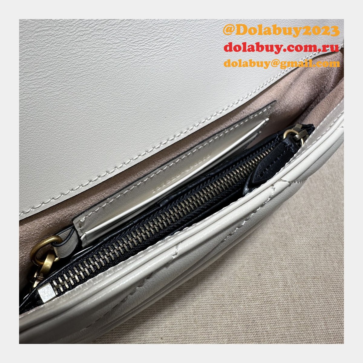 gg marmont G*u*i replica card case chain wallet 751526 bag