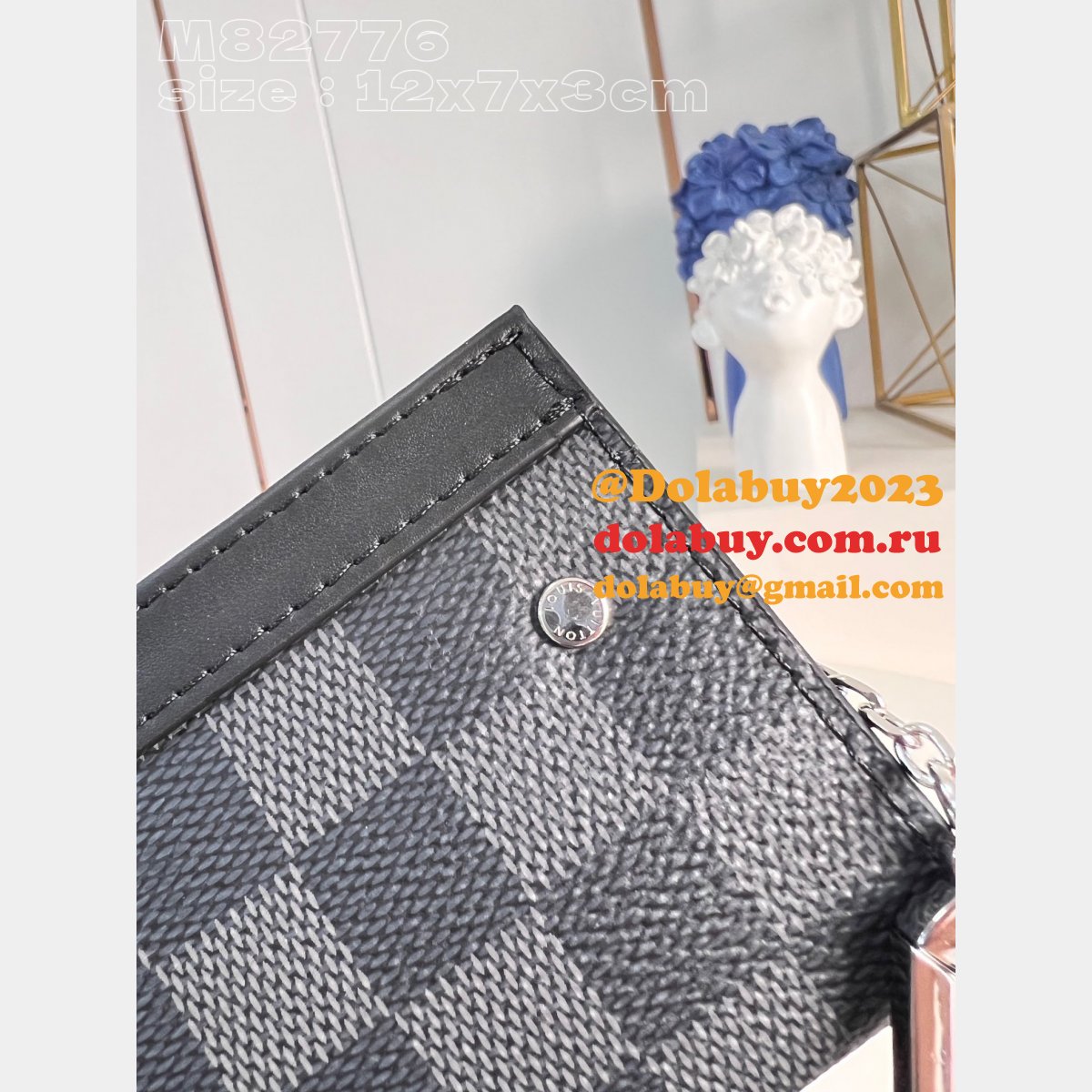 Key Pouch Voyage Monogram Eclipse M82776 Louis Vuitton Replica Bag