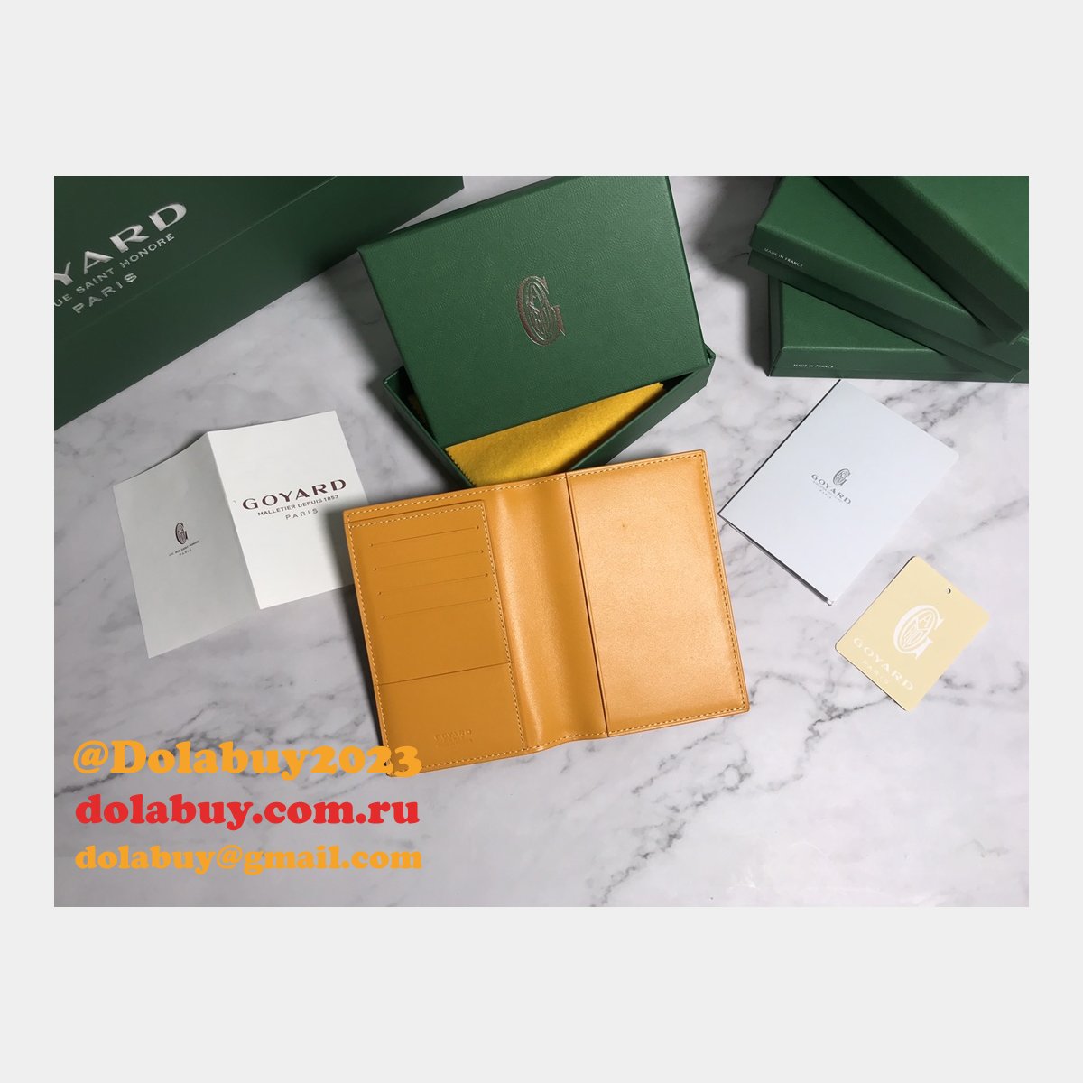 Top Quality Goyard Multi-Color Passport Best Wallet