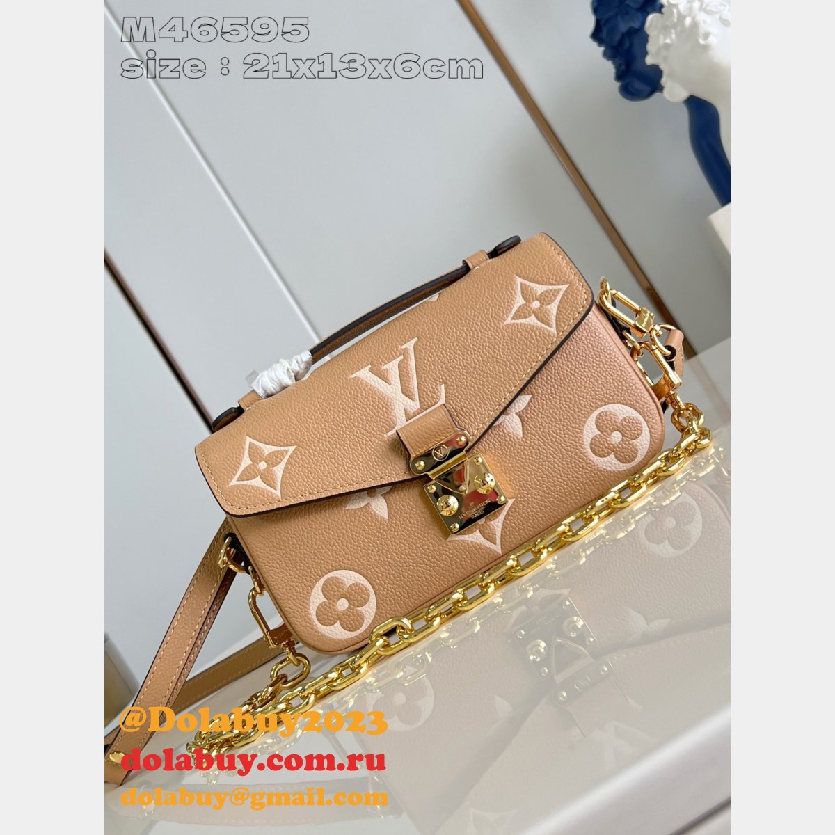 Louis Vuitton Copy Pochette Métis East West Duplicate M12735 Bag