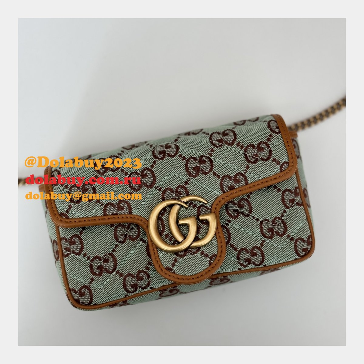 G*u*i luxury gg super 783141 shoulder 1:1 replica bag