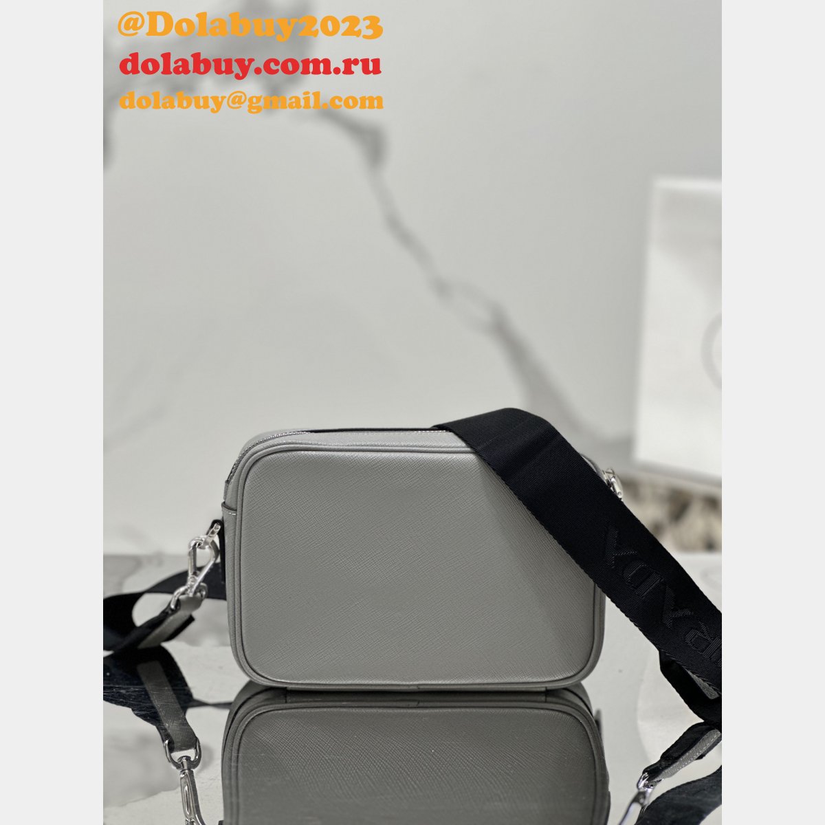 Best Replica Prada Saffiano men Camera bag