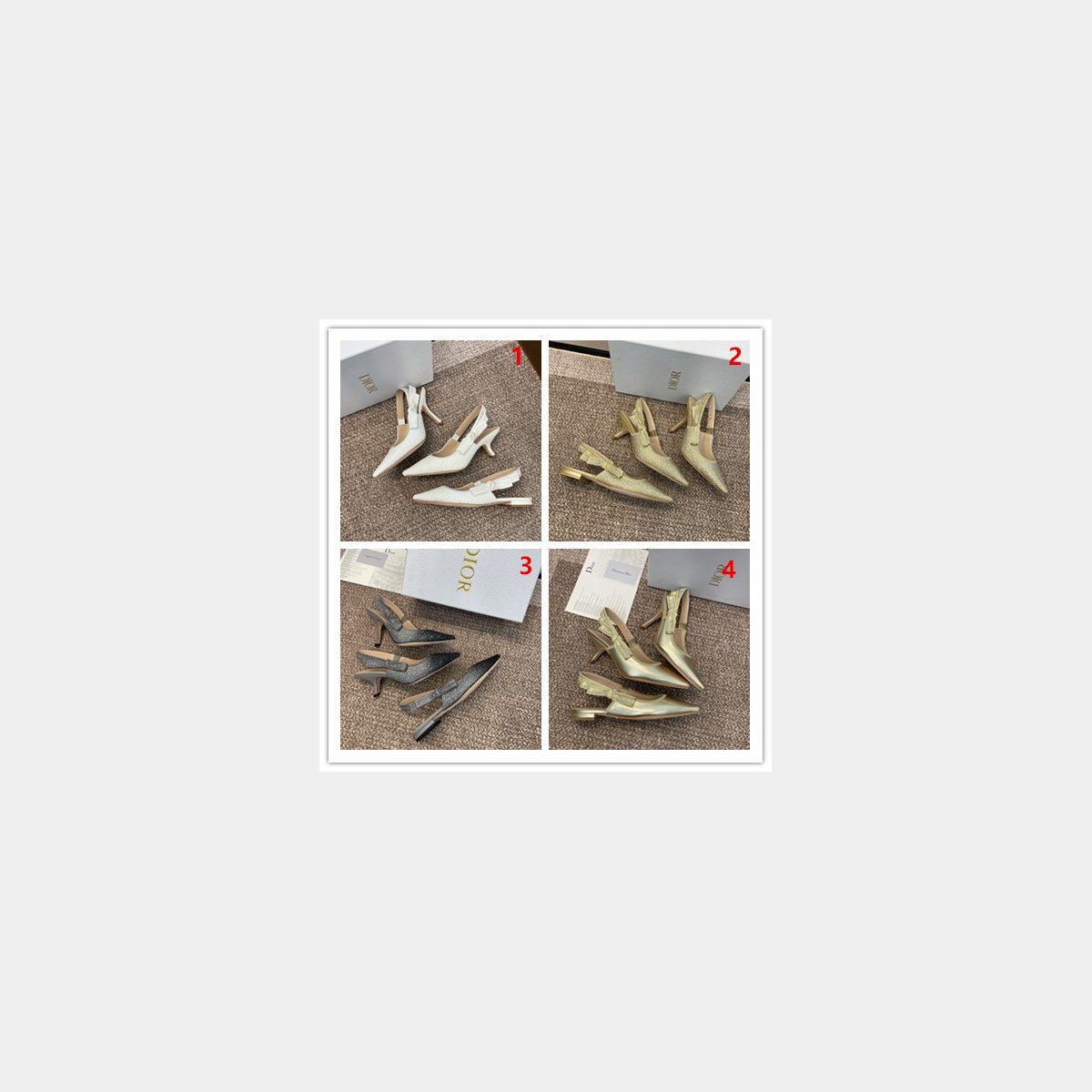 Dior Or J''Adior Slingback Pump 1:1 Mirror