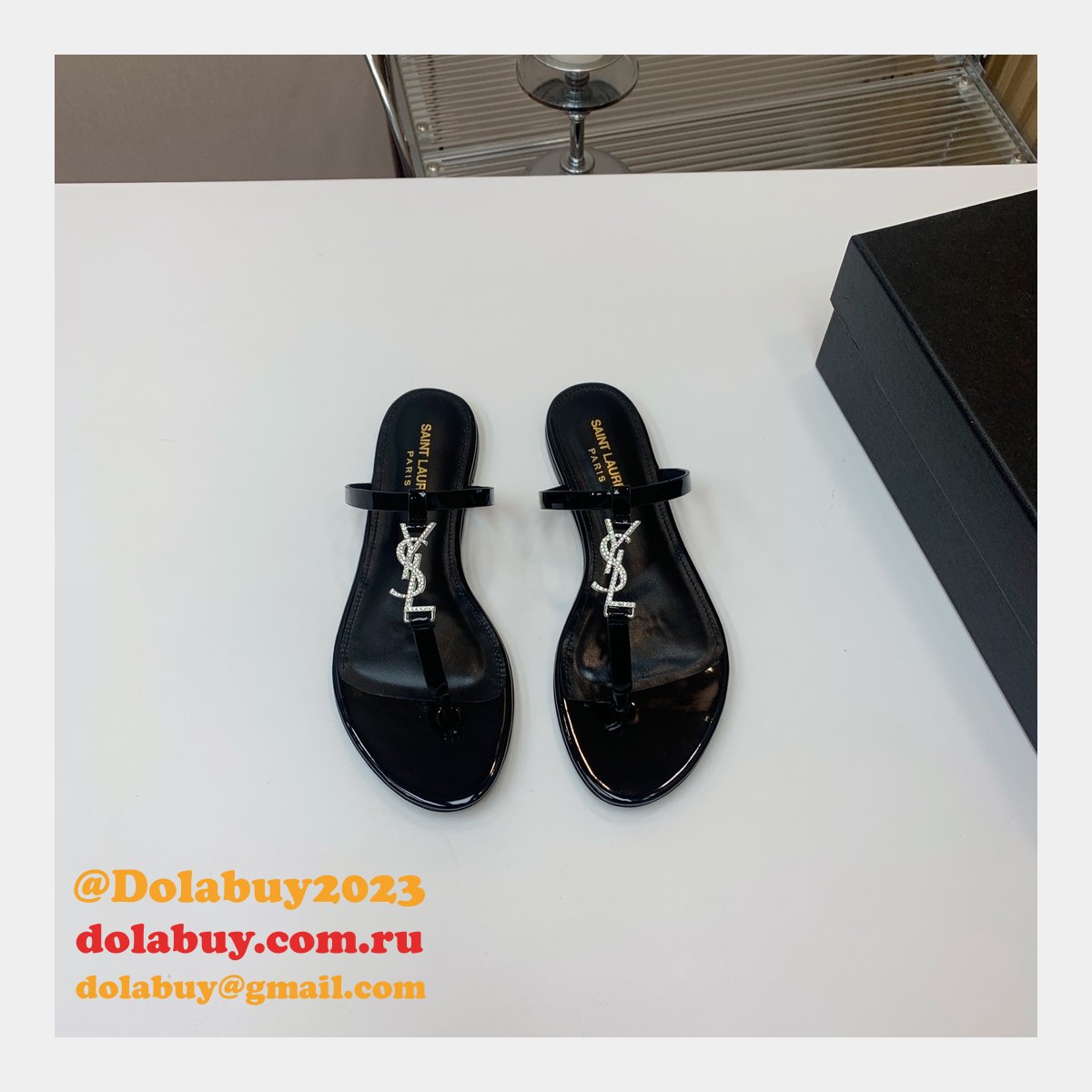 Top Quality YSL Saint Laurent Cassandra Sandals Heels Shoes