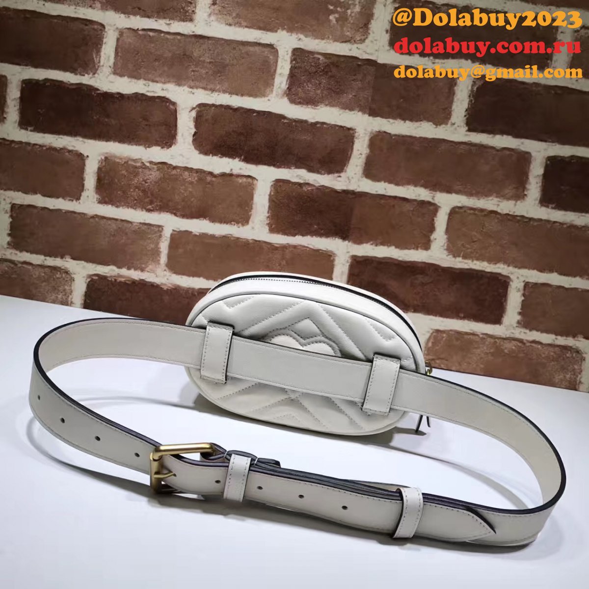 best 476434 G*u*i gg marmont matelassé leather belt bag