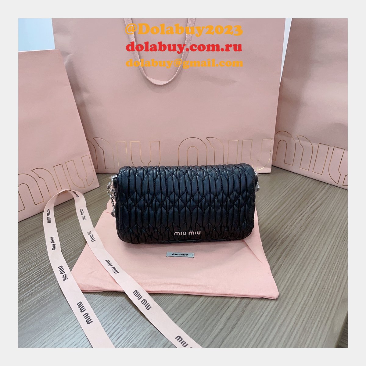 Luxury Designer Replica Miu Miu 5BP079 Cloquet 7 Star Bag