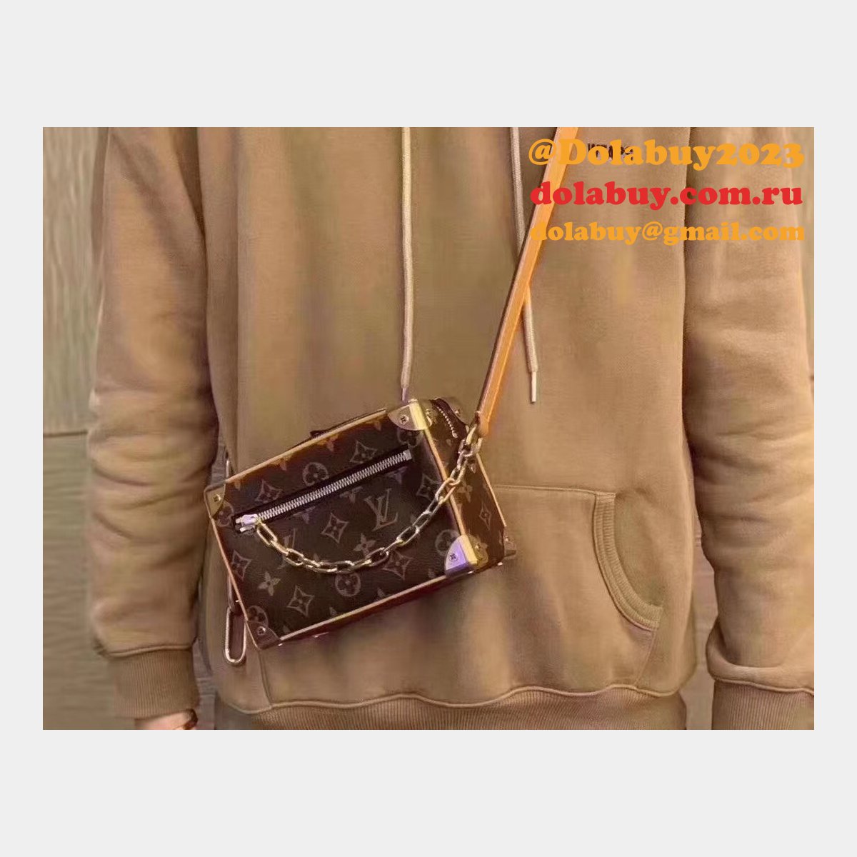 Replica Louis Vuitton Mini Soft Trunk Monogram Other in M68906 Brown