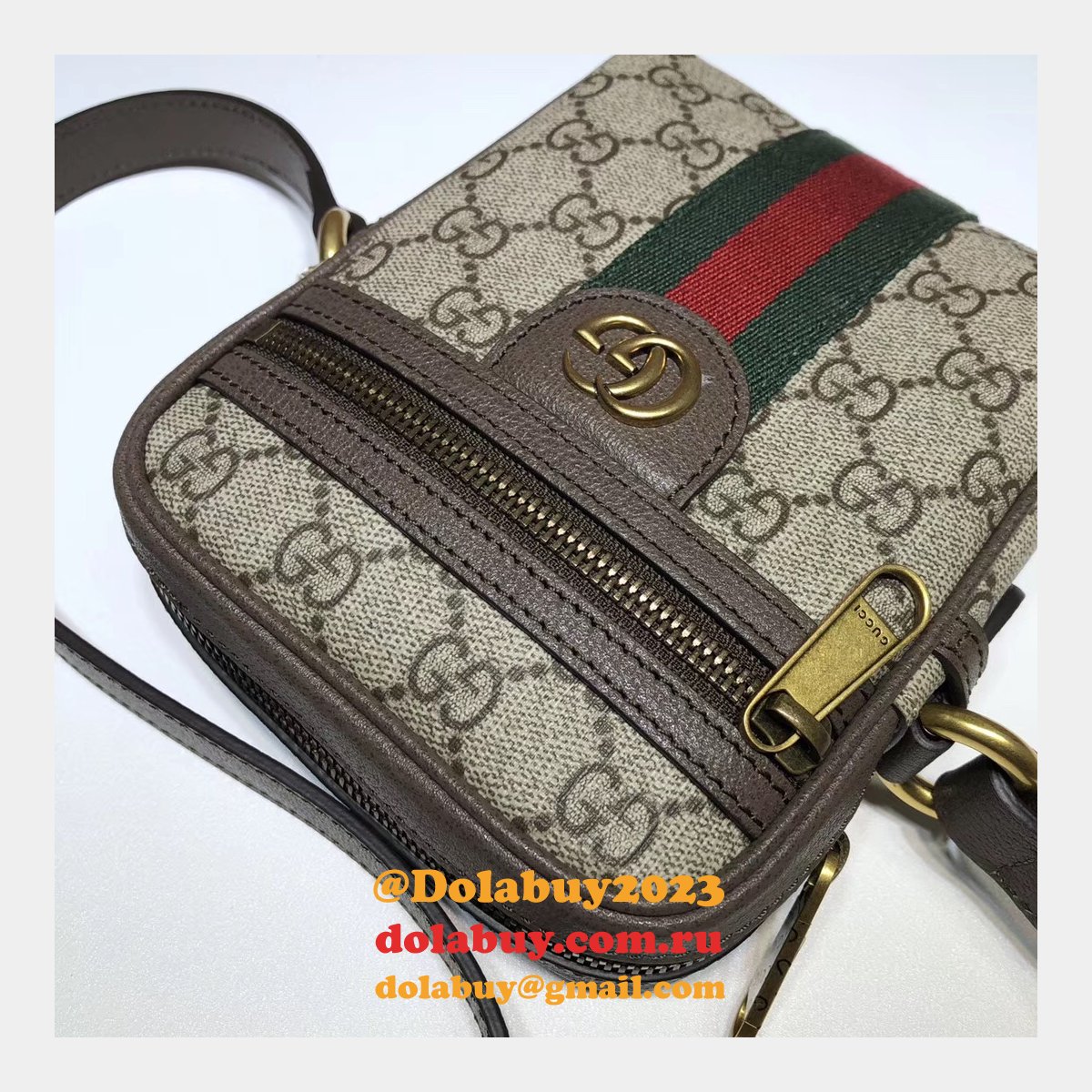 high quality G*u*i replica gg supreme ophidia shoulder 598127 bag