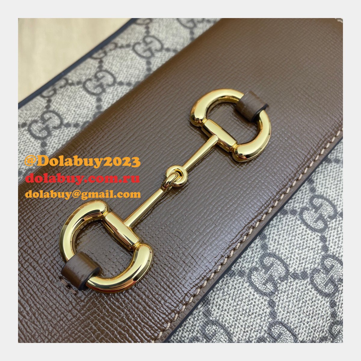 G*u*i replica horsebit 1955 small brown or white leather shoulder 645454 bag