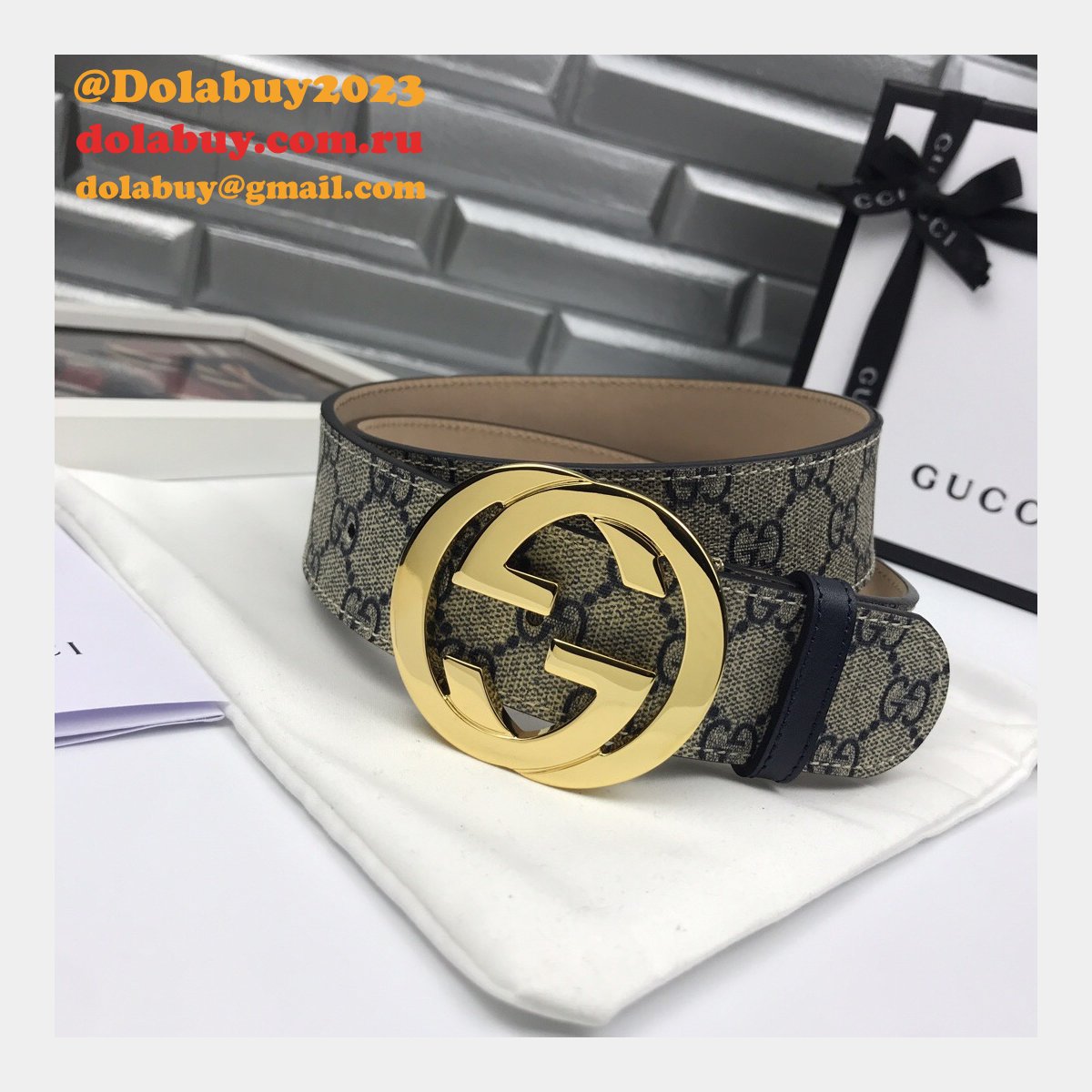 G*u*i belt with double g buckle 38mm cheap