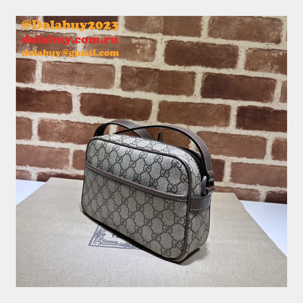 gg crystal 760342 G*u*i designer replica shoulder bag