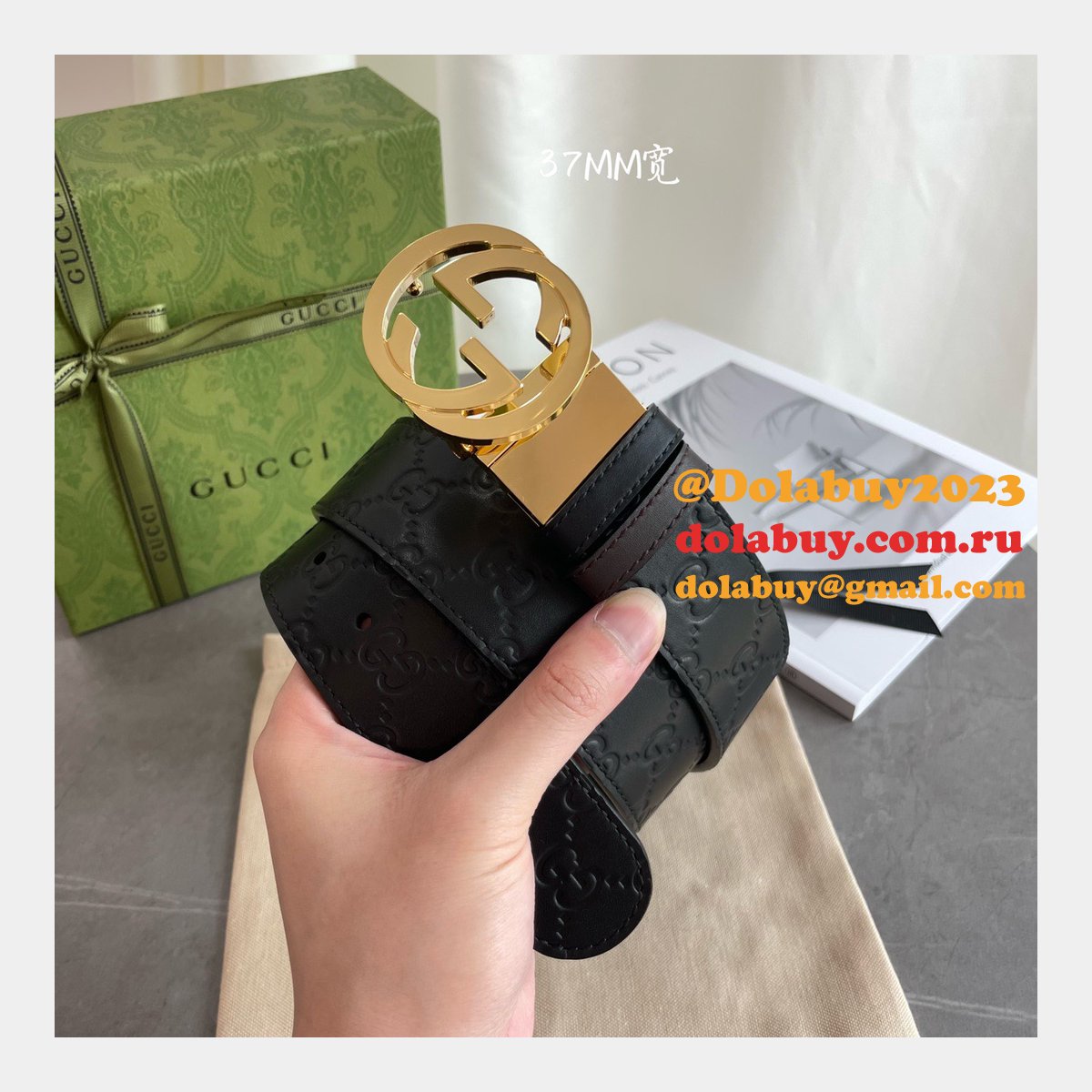 replica G*u*i belts 3.7cm high quality perfect dolabuy