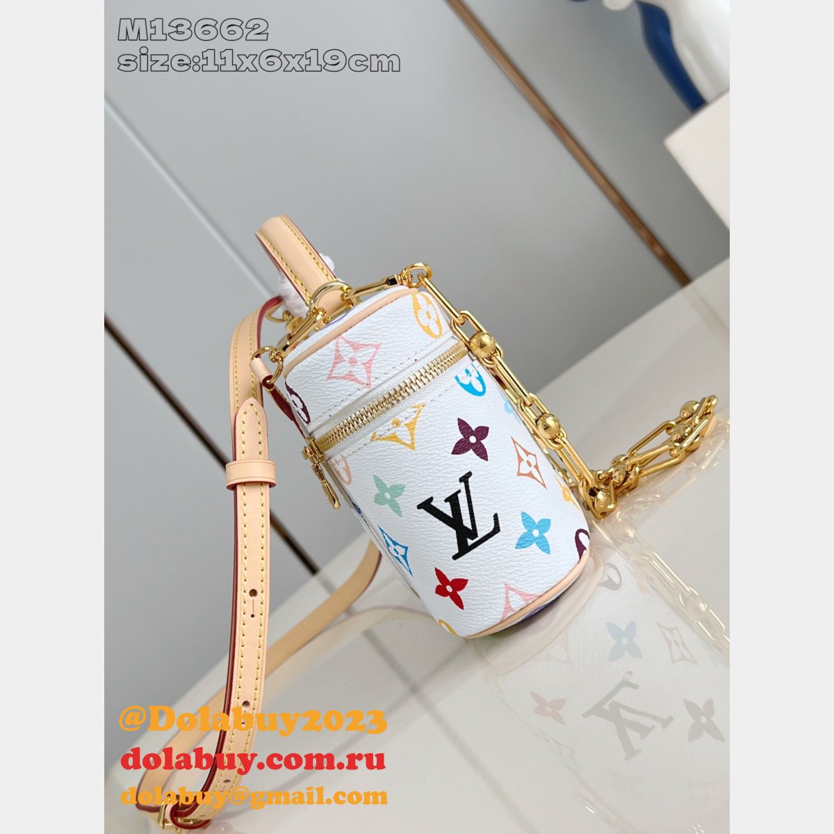 Louis Vuitton Inspired LV x TM Vanity Chain Pouch Monogram Canvas M13662 Bag