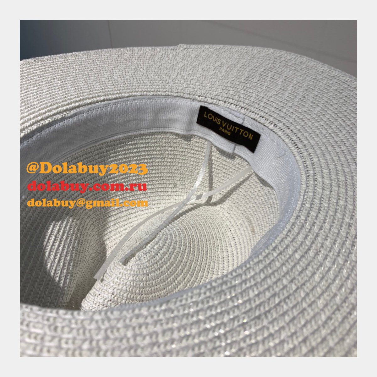 Fashion Louis Vuitton Beach classic straw hat