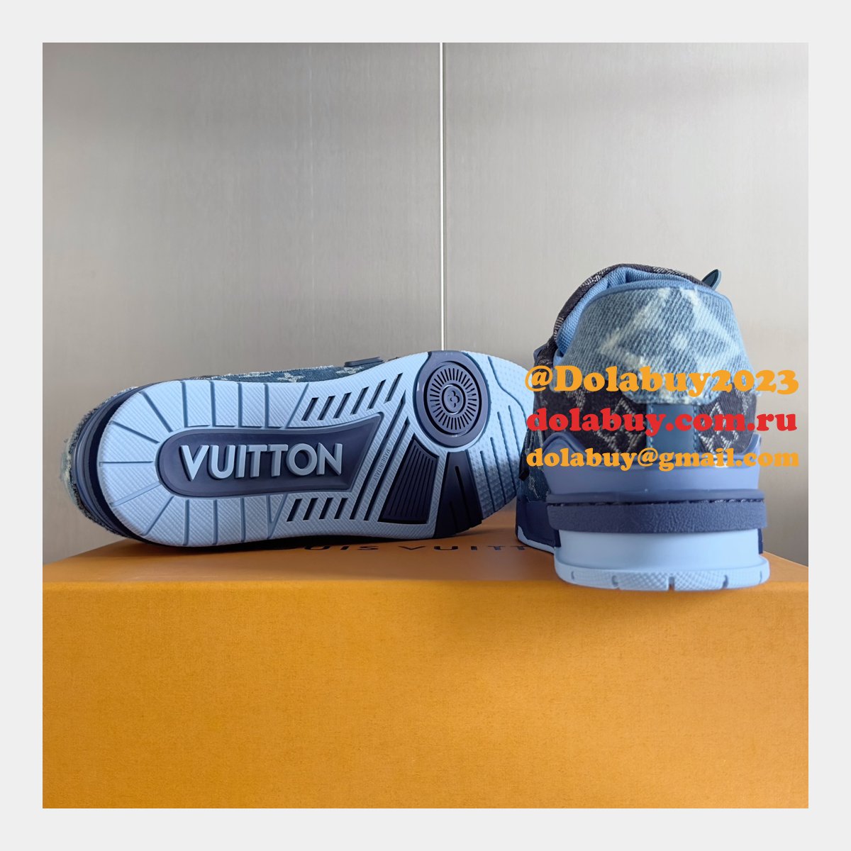 Top Quality LV Knockoff Shoes Trainer Sneaker Wholesale