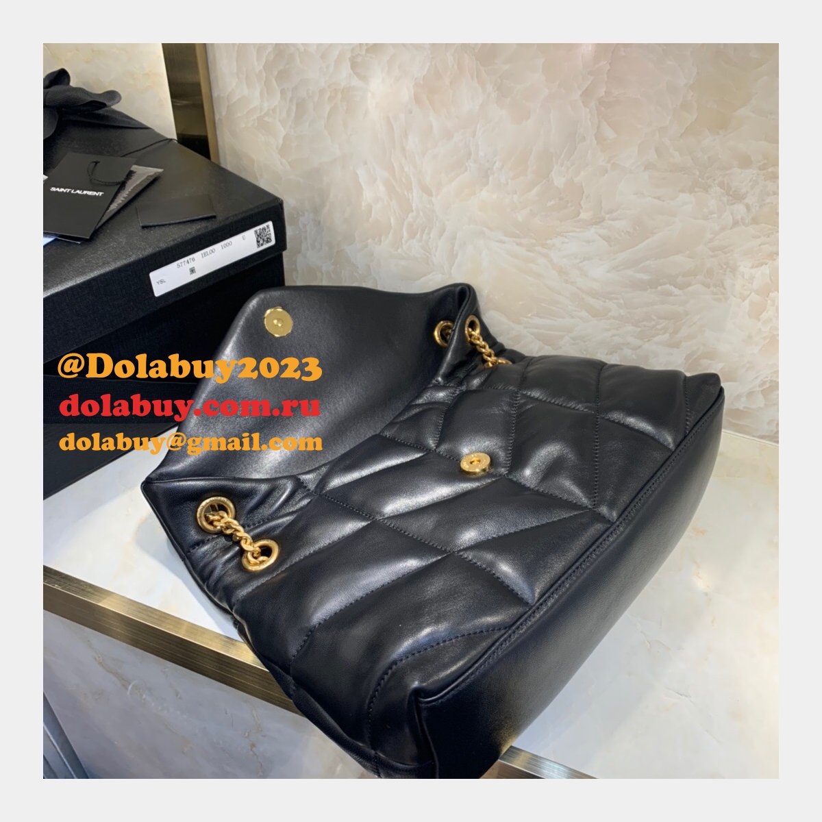 Luxury 7 Star YSL LOULOU PUFFER HANDBAG 29CM