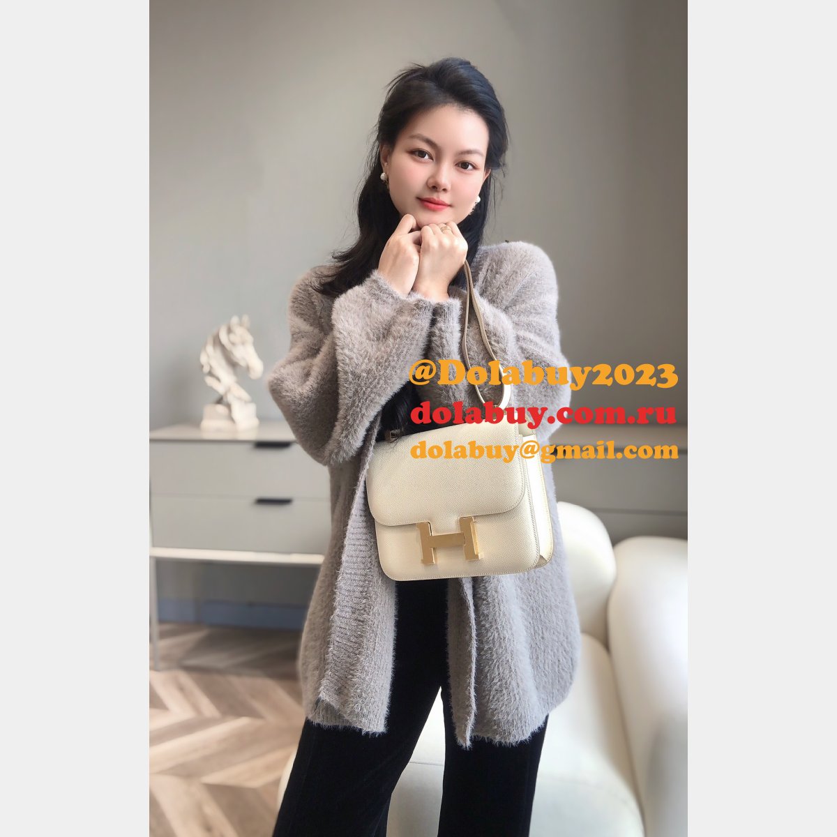 News Best Replica Hermes Mirror Single Compartment 23CM Epsom Bags