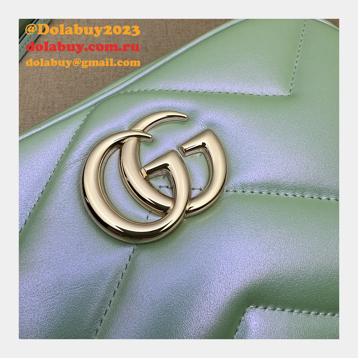 G*u*i replica gg marmont 447632 matelassé shoulder bag