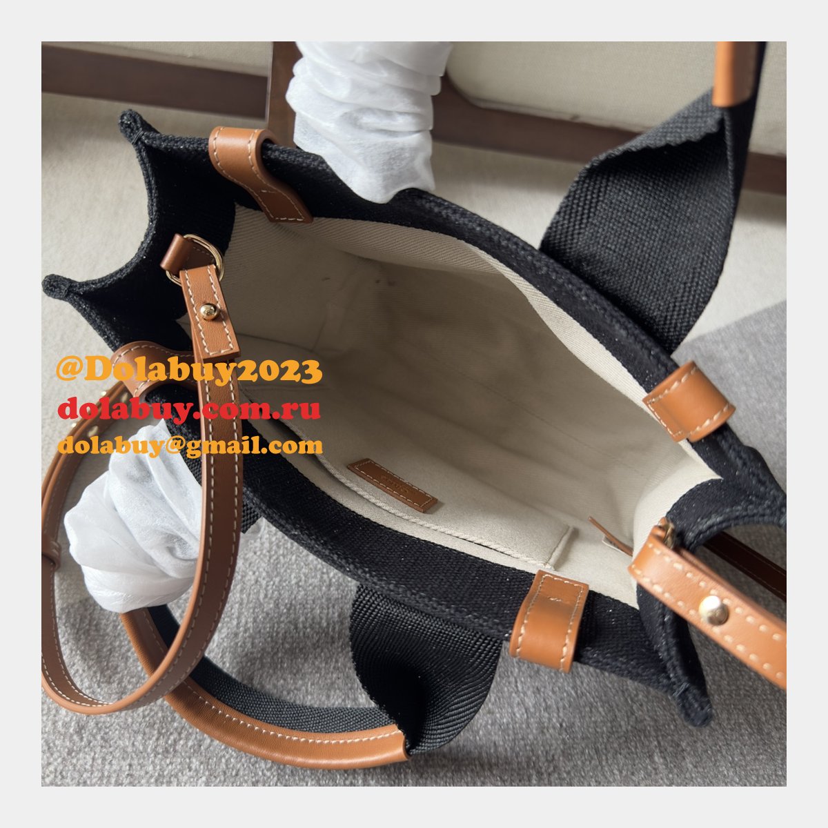 High Quality Chloe Woody Handbag Wholesale online Black