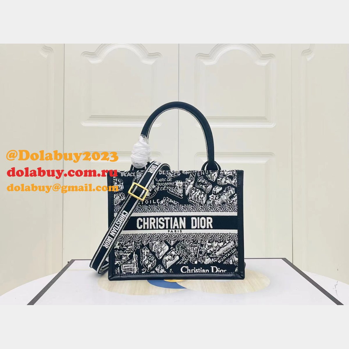Luxury Dior Book tote with strap new 1286 all size
