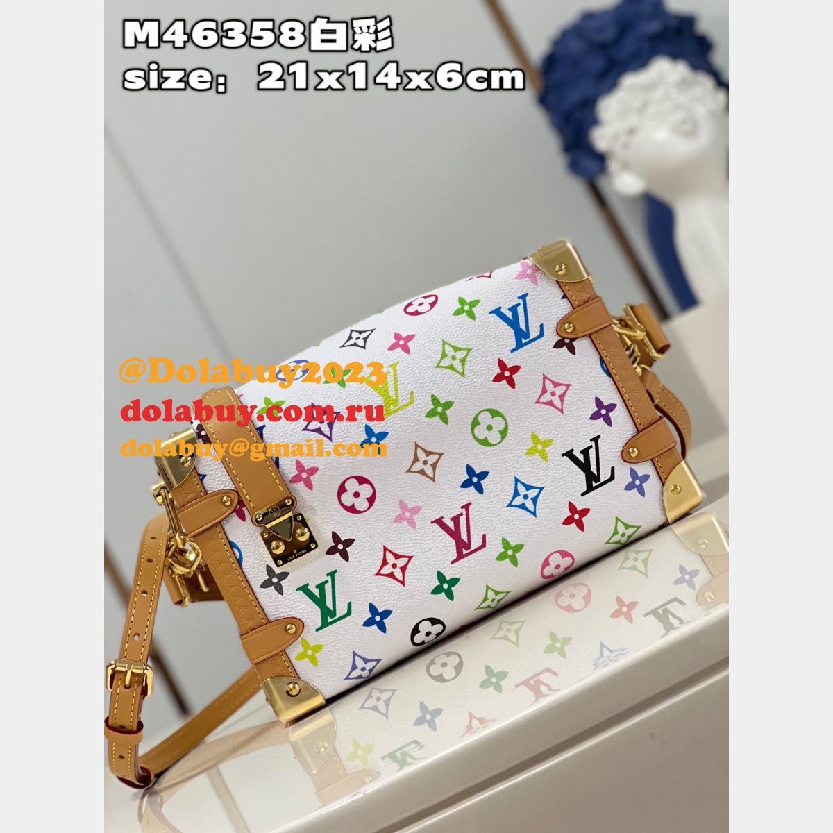 M46358 Louis Vuitton Replicas Side Trunk Monogram Multicolor Bag