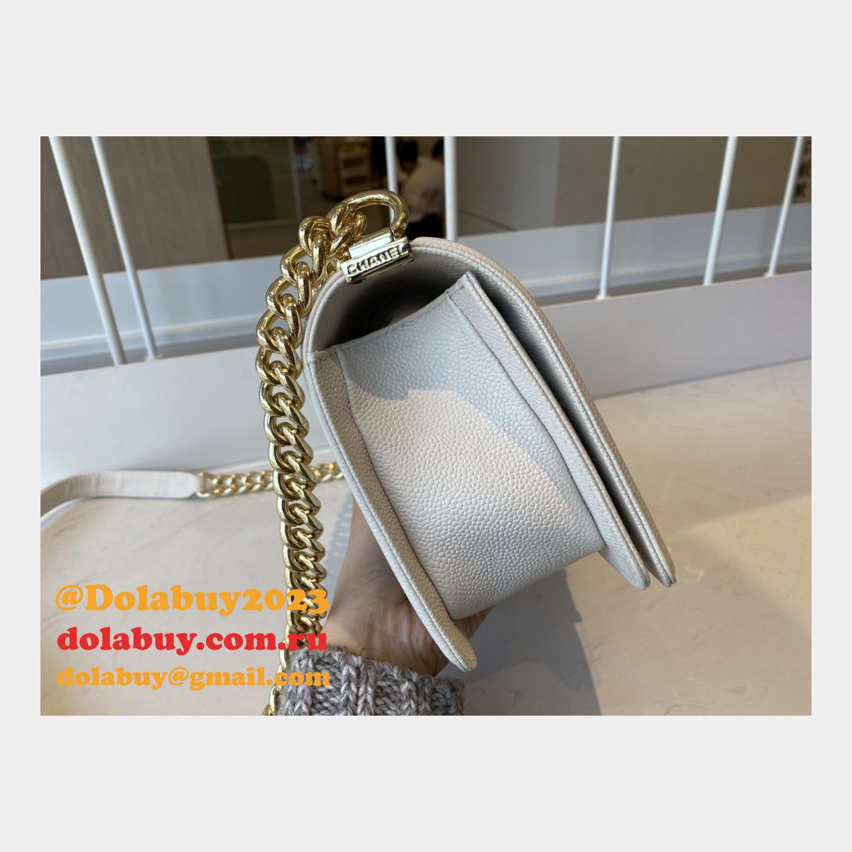 CC Replicas Calfskin & Ruthenium-Finish Metal Boy Many Colours