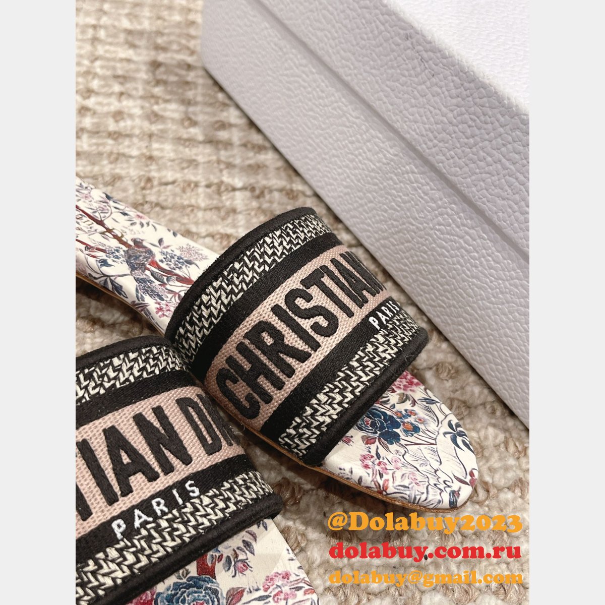 Replica Dior Flat Slipper DWAY SLIDE