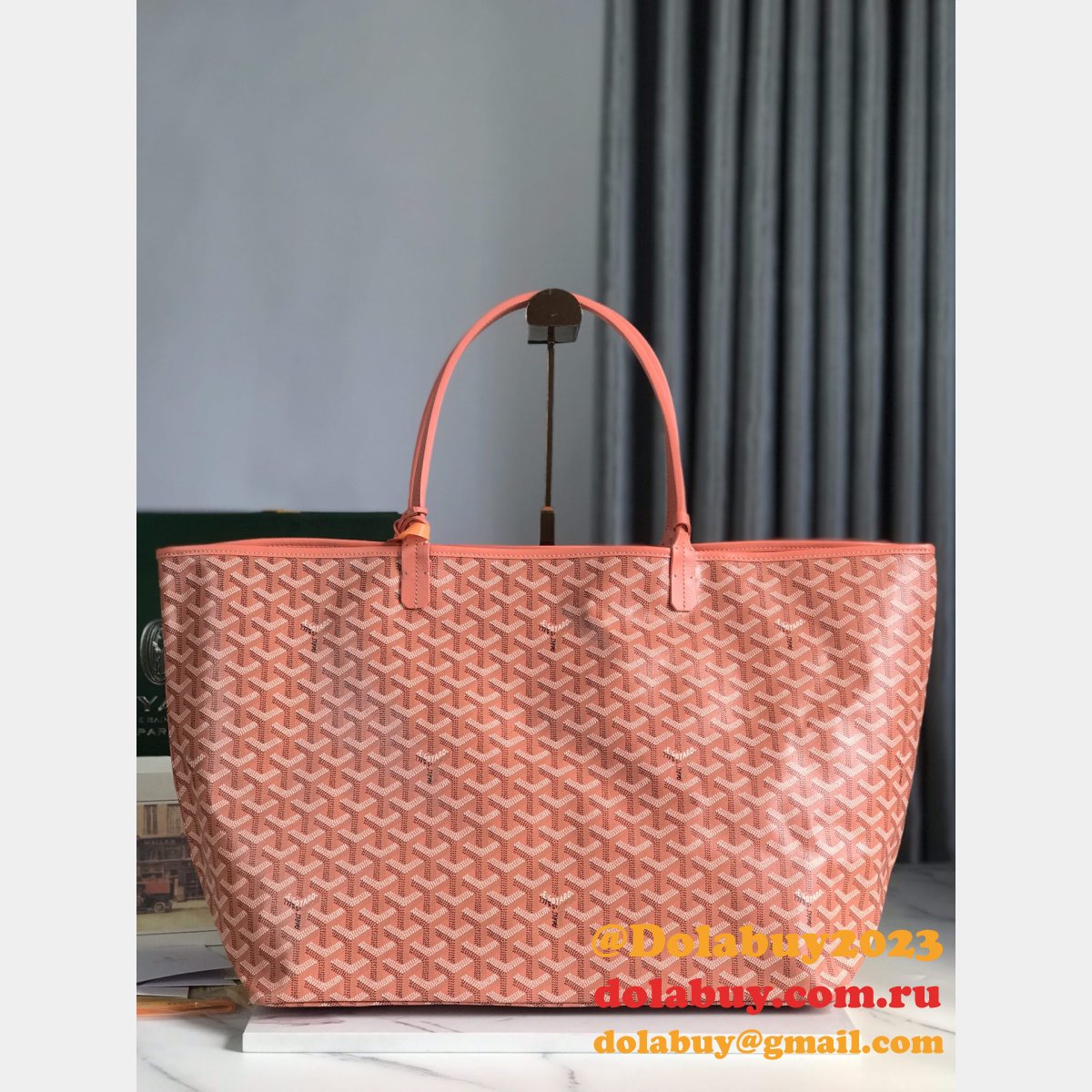 Luxury Goyard Saint Louis PM coral Pink
