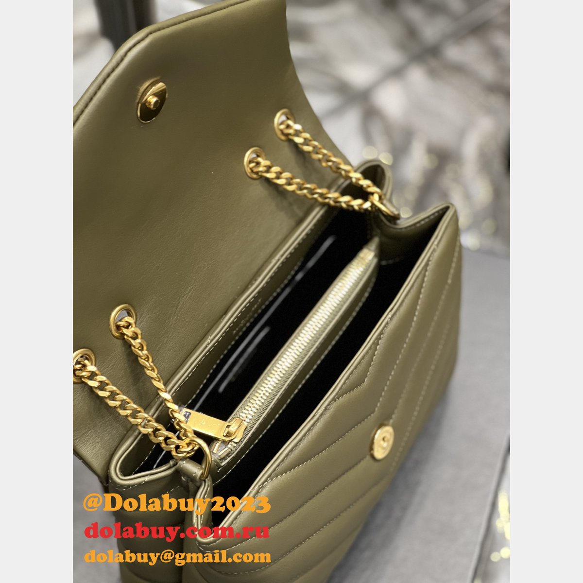 Fashion Perfect YSL LOULOU 494699 SHOULDER BAG 25CM