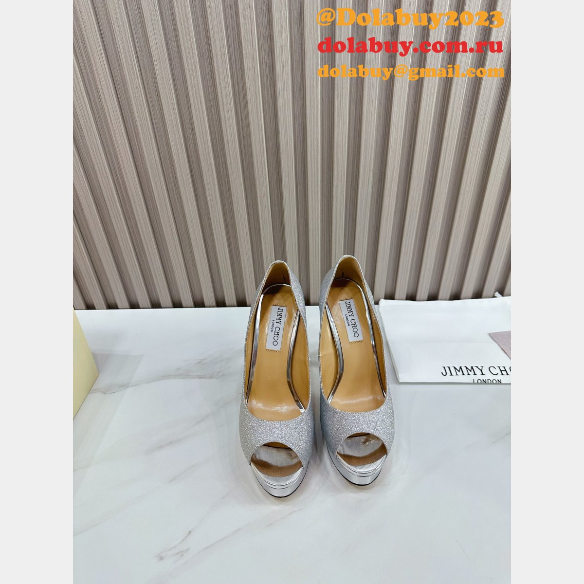 Luxury JIMMY CHOO High heel Platform shoes online selling