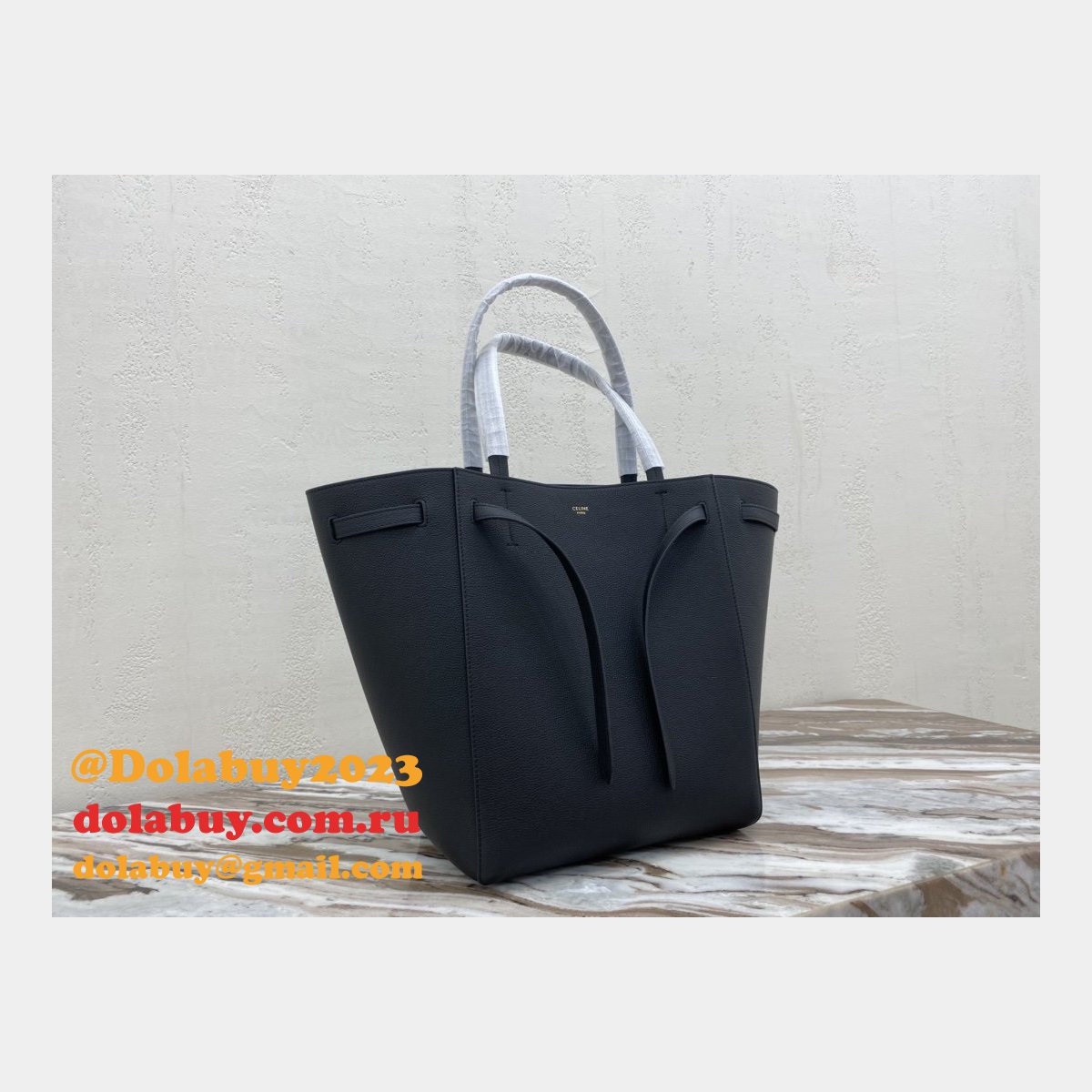 Cheap High Quality Replica Celine Black Cabas Phantom For Sale